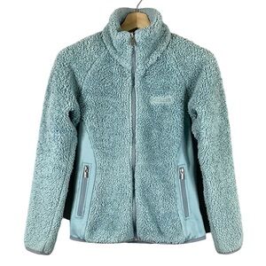 Columbia Women's Fast Beauty Teal Plush Super Soft Full Zip Jacket Size XS